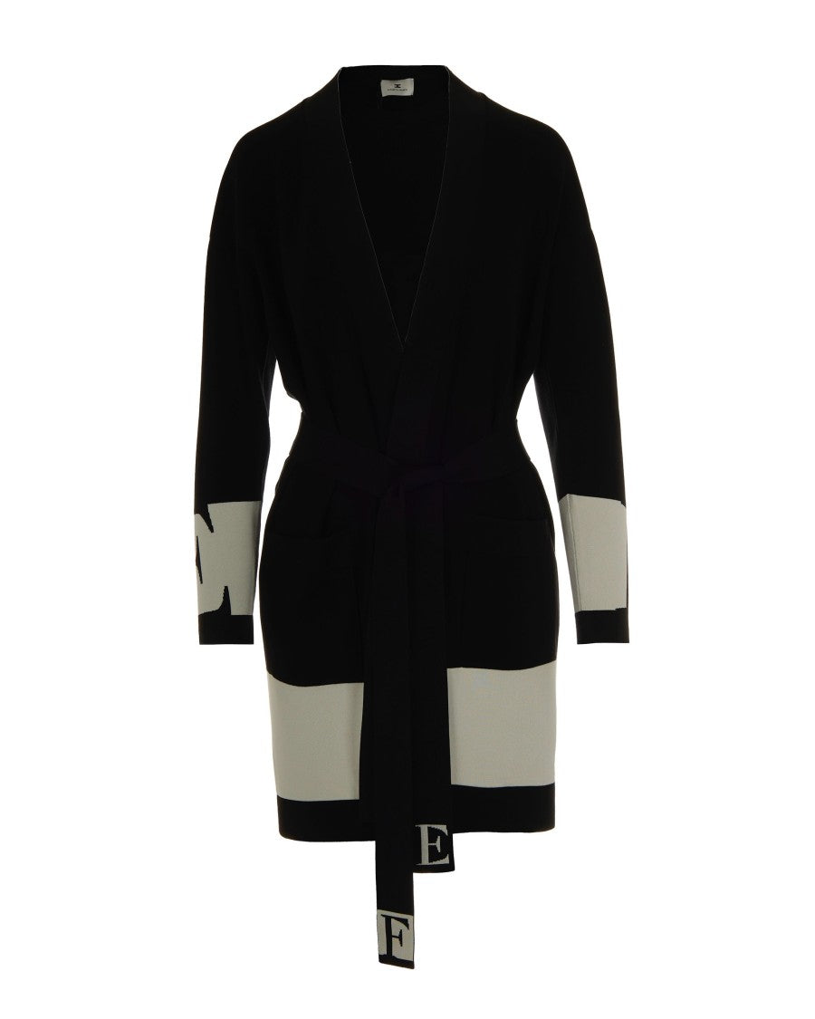 Вискозный кардиган с блестящими полосками - черный/молочный Elisabetta Franchi
Вискозный кардиган с блестящими полосками - черный/молочный Elisabetta Franchi