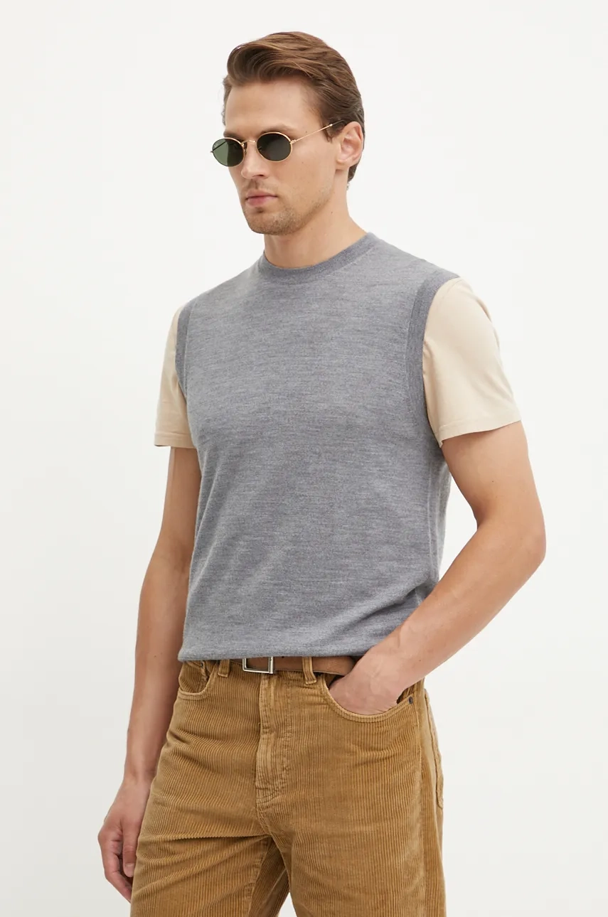 Шерстяной жилет United Colors of Benetton, серый
Шерстяной жилет United Colors of Benetton, серый