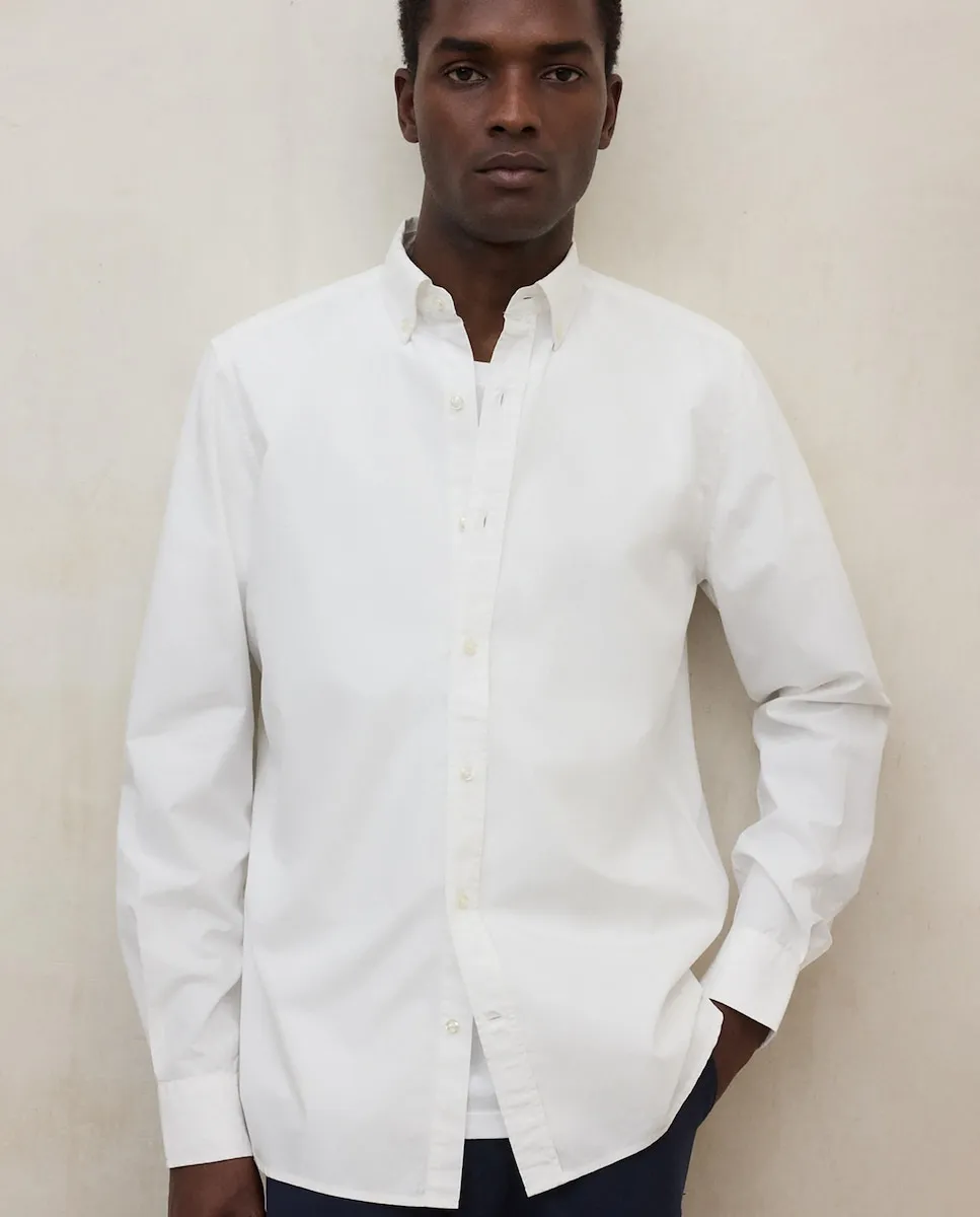 Мужская рубашка с длинными рукавами и застежкой на пуговицы на манжетах Ecoalf, белый
Мужская рубашка с длинными рукавами и застежкой на пуговицы на манжетах Ecoalf, белый