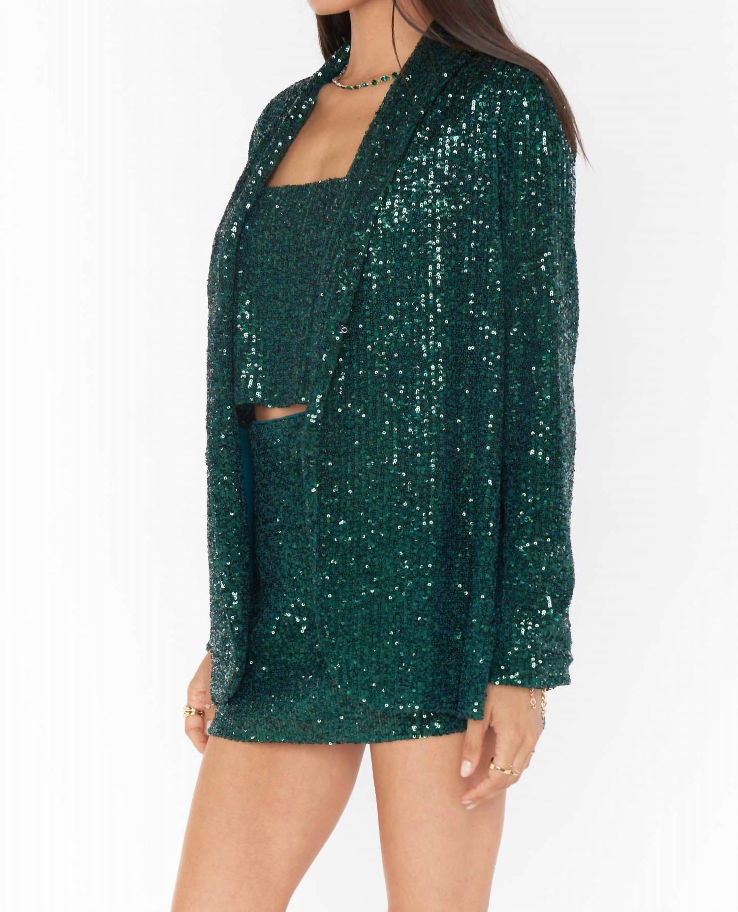 Танцевальный блейзер с изумрудными пайетками Show Me Your Mumu, цвет emerald sequin
Танцевальный блейзер с изумрудными пайетками Show Me Your Mumu, цвет emerald sequin