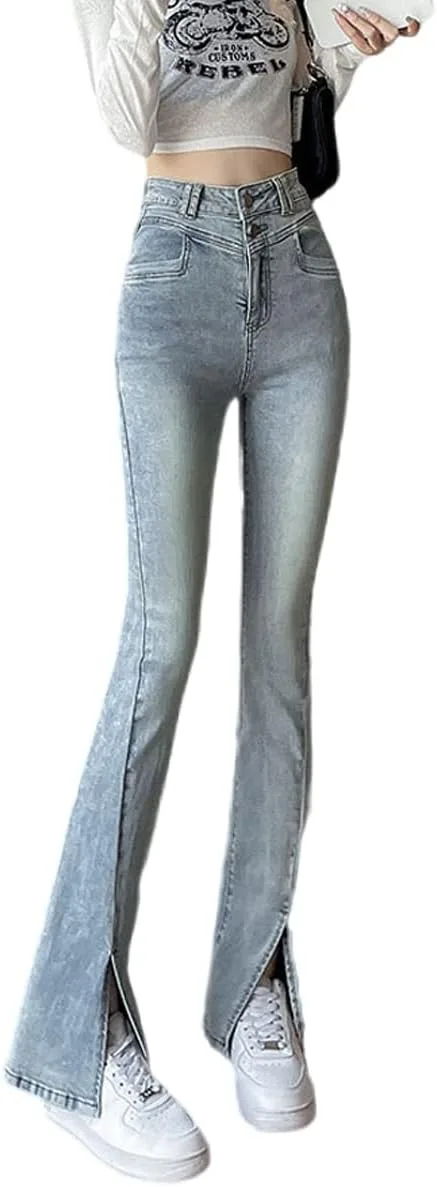 Женские брюки-клеш Vintage Flare Pants High Waist TUAQIANG
Женские брюки-клеш Vintage Flare Pants High Waist TUAQIANG