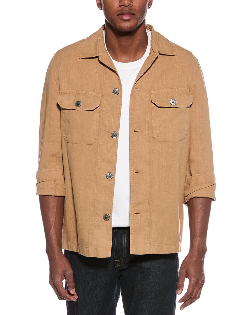 Льняная рубашка-куртка BOSS Hugo Boss, коричневый
Льняная рубашка-куртка BOSS Hugo Boss, коричневый