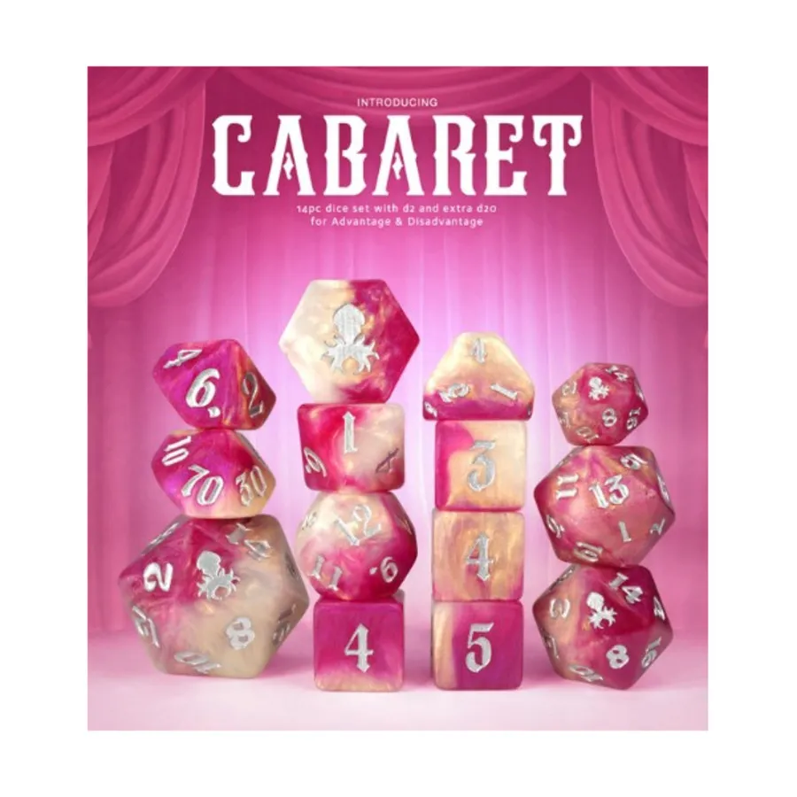 Набор Poly - Кабаре с серебром (14), Poly Sets - Assorted (Kraken Dice)
Набор Poly - Кабаре с серебром (14), Poly Sets - Assorted (Kraken Dice)