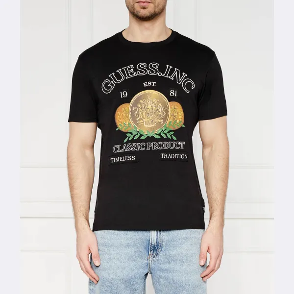Футболка классического кроя с логотипом Timeless Guess, черный
Футболка классического кроя с логотипом Timeless Guess, черный