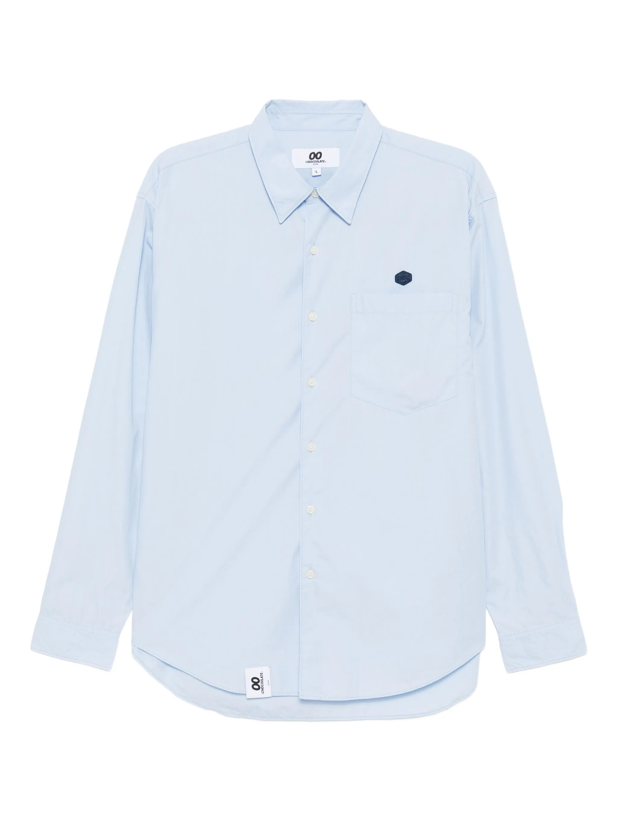 Рубашка с нашивкой-логотипом Chocoolate, синий
Рубашка с нашивкой-логотипом Chocoolate, синий