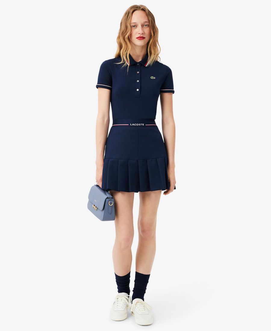 Женская плиссированная мини-юбка с логотипом LACOSTE USA, Navy
Женская плиссированная мини-юбка с логотипом LACOSTE USA, Navy