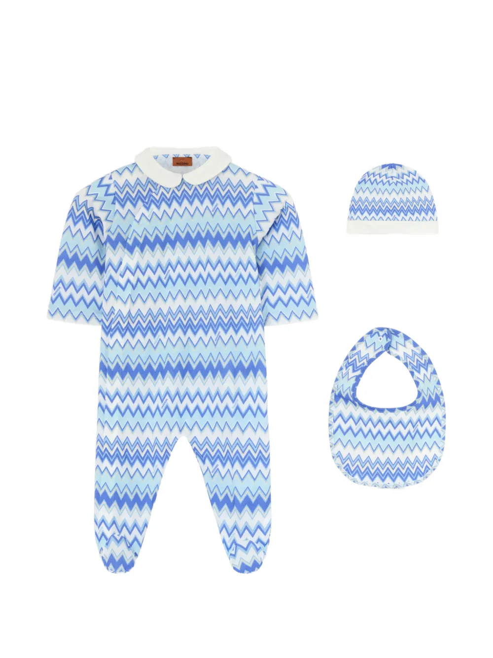 Комплект бодиков с зигзагообразным узором Missoni Kids, синий
Комплект бодиков с зигзагообразным узором Missoni Kids, синий