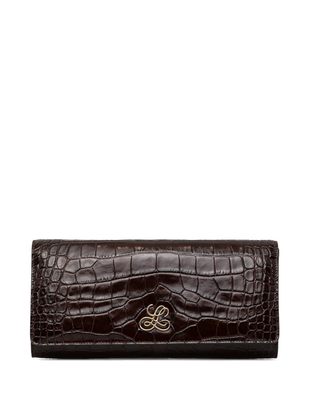 Клатч с тиснением под крокодила Luisa Spagnoli, коричневый
Клатч с тиснением под крокодила Luisa Spagnoli, коричневый