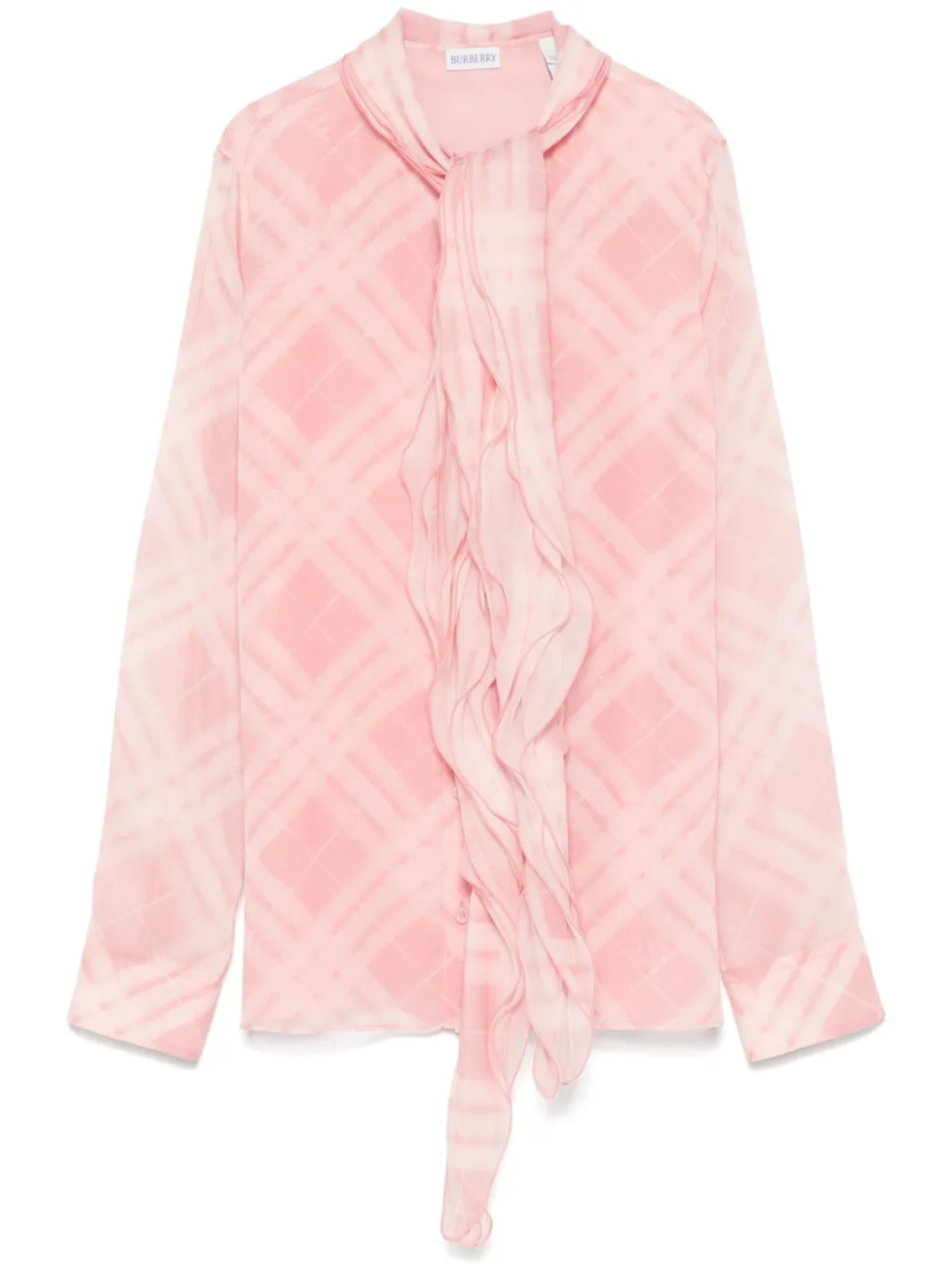 Шелковая блузка в клетку Burberry, розовый
Шелковая блузка в клетку Burberry, розовый