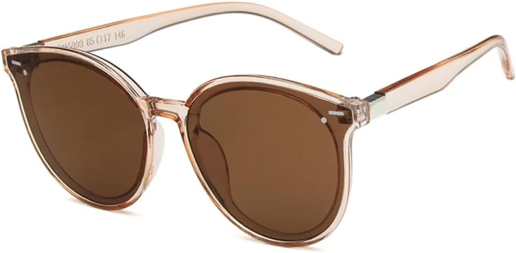 Солнцезащитные очки с защитой UV400 | Круглая оправа с заклепками, цветные линзы | Для женщин и мужчин, для занятий спортом на открытом воздухе и вождения DSVIGF, Champagne Brown
Солнцезащитные очки с защитой UV400 | Круглая оправа с заклепками, цветные линзы | Для женщин и мужчин, для занятий спортом на открытом воздухе и вождения DSVIGF, Champagne Brown