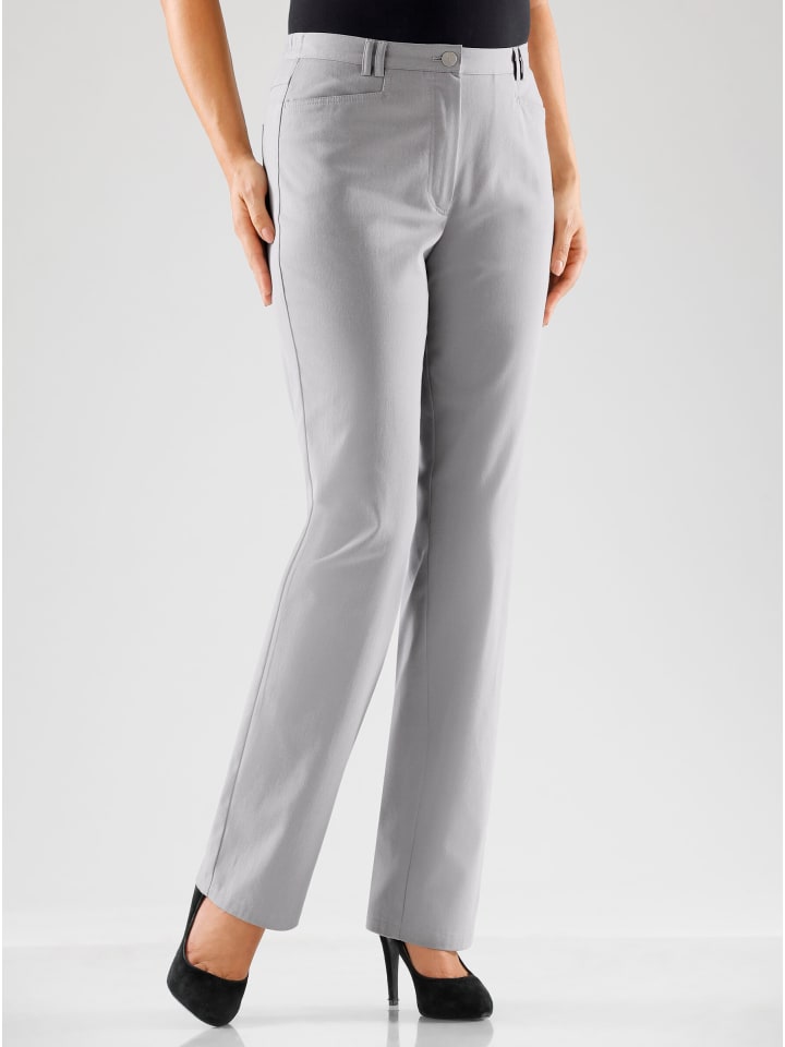 Cosma Практичные брюки светло-серого цвета
Cosma Практичные брюки светло-серого цвета