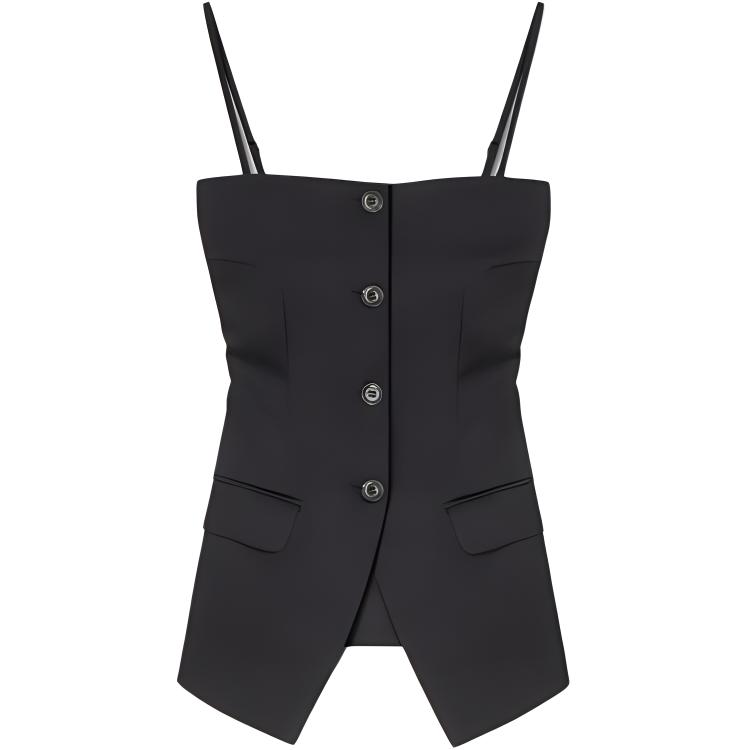 Алесса Приталенный Техно-Атласный Жилет NANUSHKA, Черный
Алесса Приталенный Техно-Атласный Жилет NANUSHKA, Черный