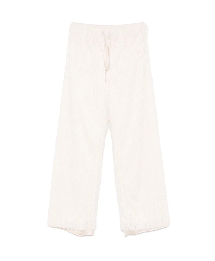 Брюки с эластичным поясом и бахромой. Darkpark, белый
Брюки с эластичным поясом и бахромой. Darkpark, белый