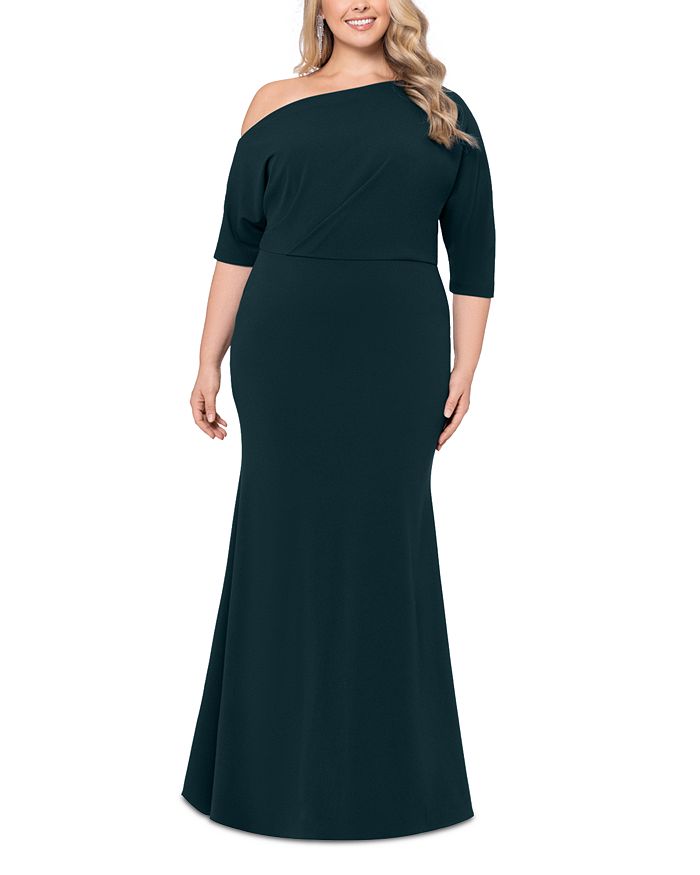 Платье Plus на одно плечо Betsy & Adam, зеленый
Платье Plus на одно плечо Betsy & Adam, зеленый