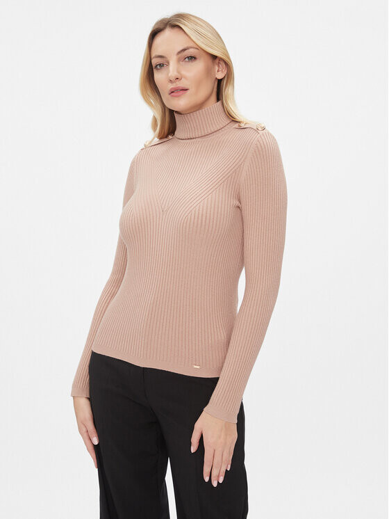 Свитер с высоким воротником приталенного кроя Fracomina, коричневый
Свитер с высоким воротником приталенного кроя Fracomina, коричневый