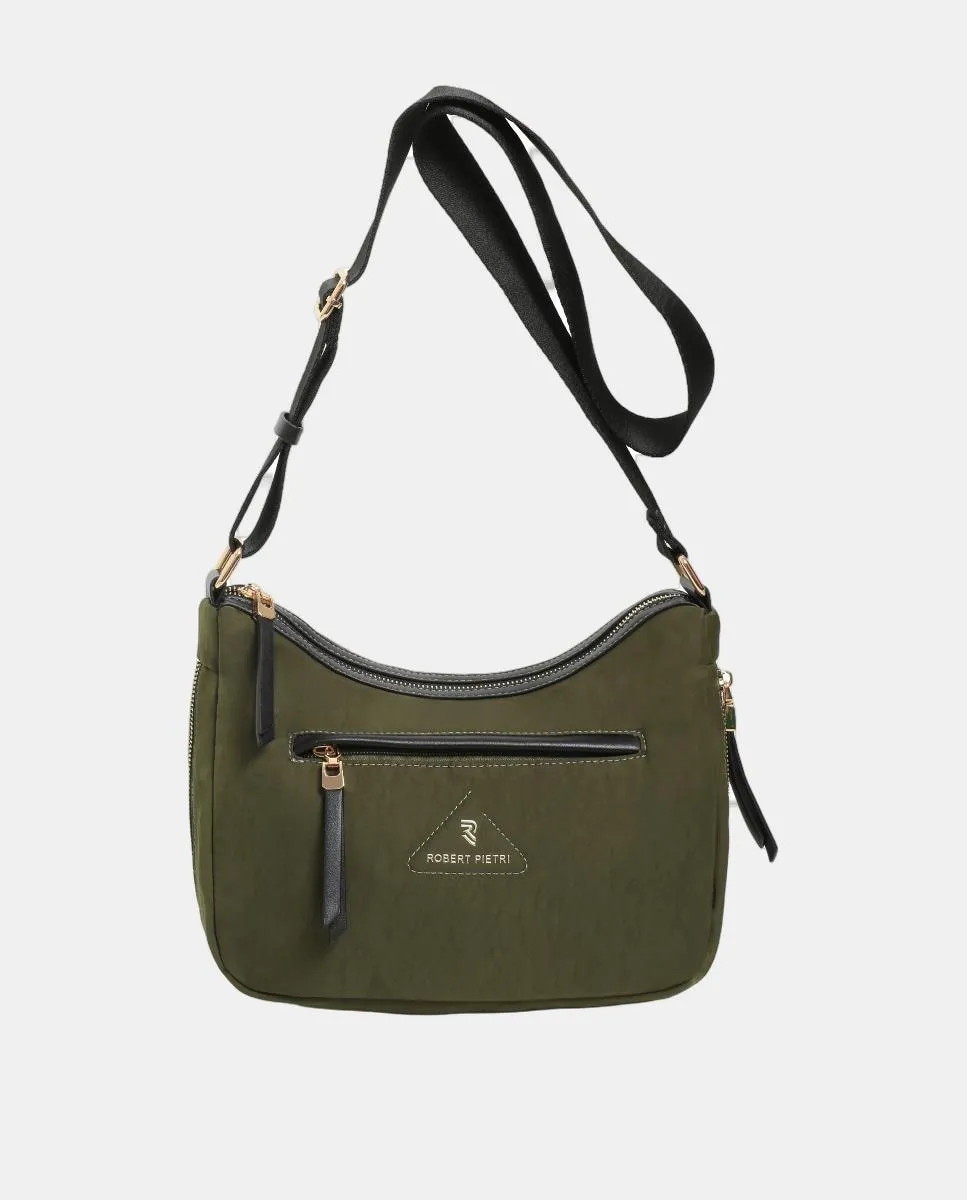Нейлоновая сумка-хобо через плечо на молнии Robert Pietri, зеленый
Нейлоновая сумка-хобо через плечо на молнии Robert Pietri, зеленый