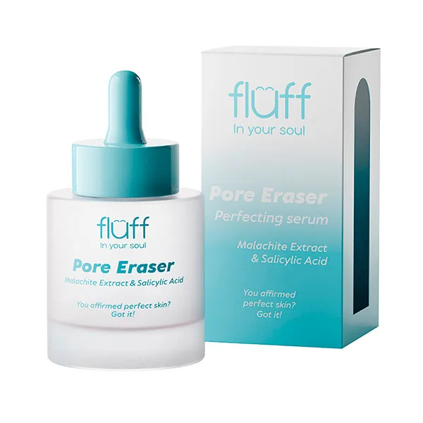 Разглаживающая сыворотка с салициловой кислотой Pore Eraser Fluff, 30 ml
Разглаживающая сыворотка с салициловой кислотой Pore Eraser Fluff, 30 ml