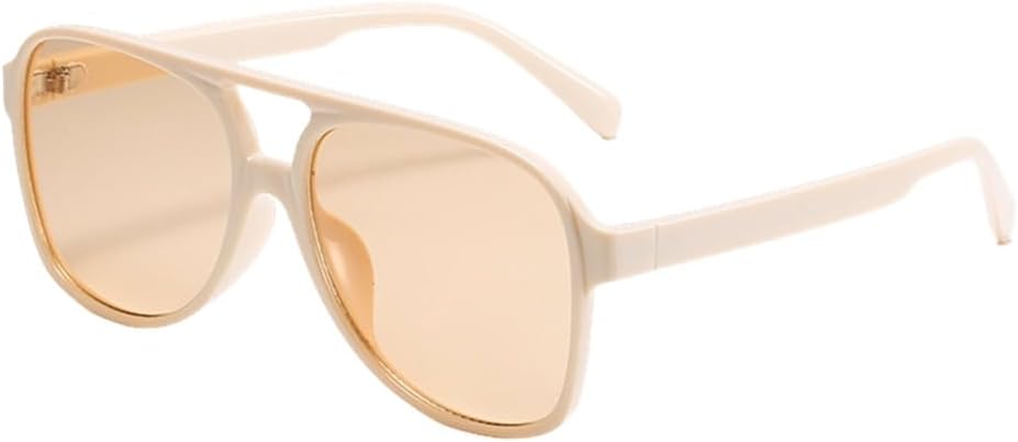 Классические солнцезащитные очки большого размера для женщин в стиле ретро-винтаж с двойной перемычкой, большие солнцезащитные очки унисекс, желтые очки для вождения generic, Beige Tea
Классические солнцезащитные очки большого размера для женщин в стиле ретро-винтаж с двойной перемычкой, большие солнцезащитные очки унисекс, желтые очки для вождения generic, Beige Tea