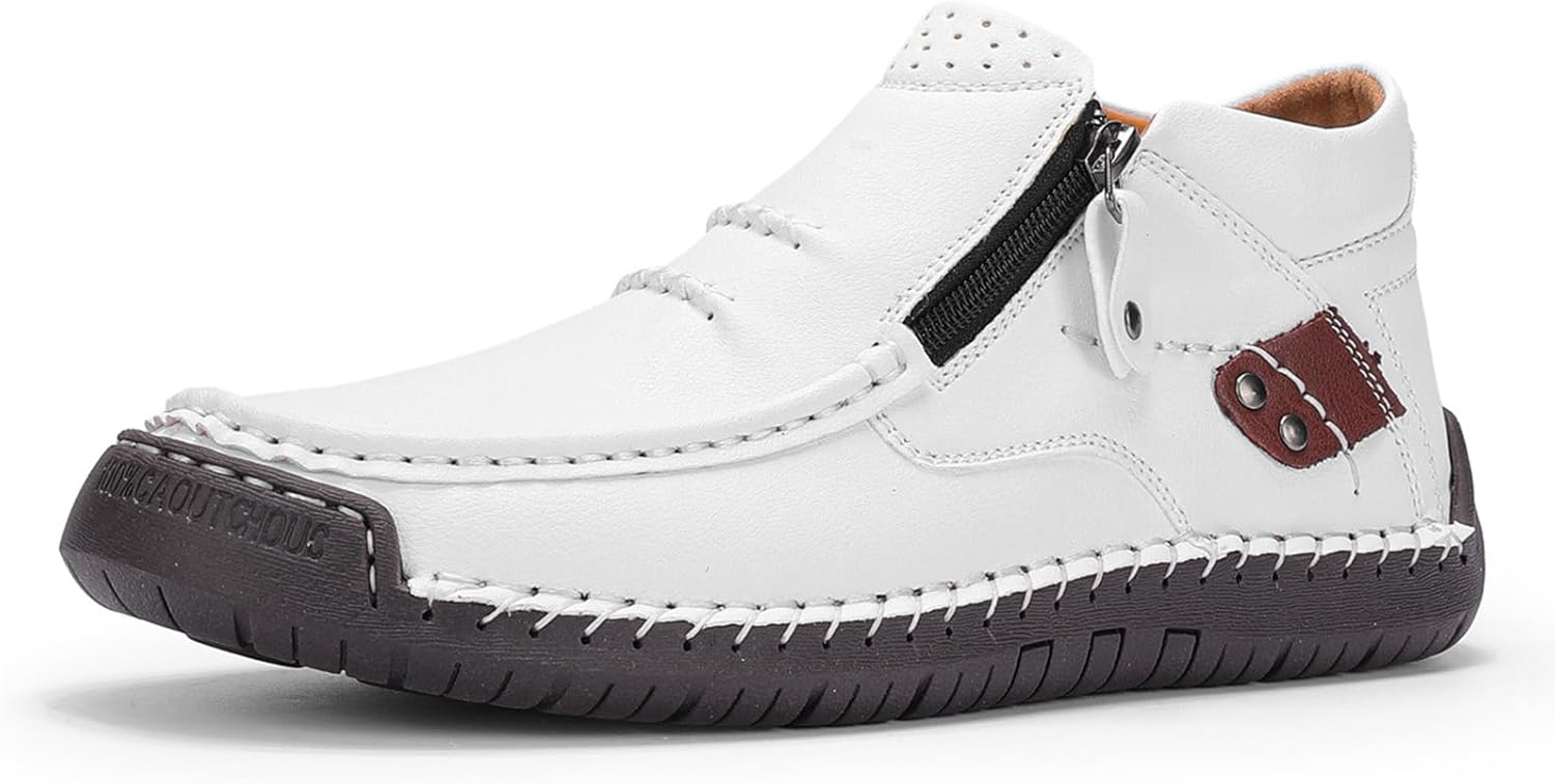 Мужские ортопедические кожаные ботинки ручной работы, водонепроницаемые туфли без шнуровки с боковой молнией, комфортные премиальные кожаные ботинки для походов и путешествий на открытом воздухе Generic, белый
Мужские ортопедические кожаные ботинки ручной работы, водонепроницаемые туфли без шнуровки с боковой молнией, комфортные премиальные кожаные ботинки для походов и путешествий на открытом воздухе Generic, белый