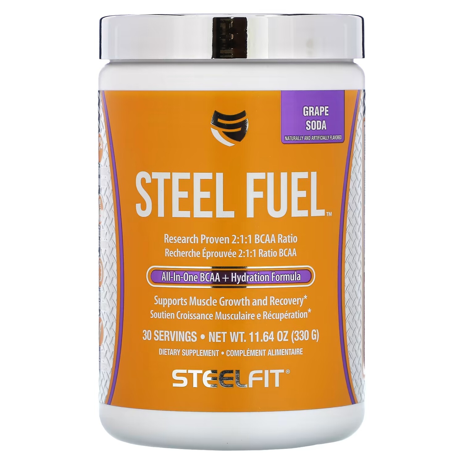 Универсальный комплекс BCAA + формула гидратации SteelFit Steel Fuel, виноградная сода
Универсальный комплекс BCAA + формула гидратации SteelFit Steel Fuel, виноградная сода