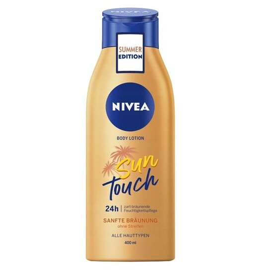 Лосьон для тела бронзирующий 400мл Nivea, Sun Touch
Лосьон для тела бронзирующий 400мл Nivea, Sun Touch