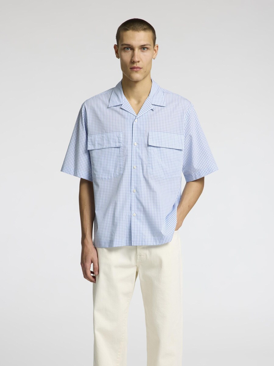 Рубашка на пуговицах Comfort fit SELECTED, синий/белый
Рубашка на пуговицах Comfort fit SELECTED, синий/белый