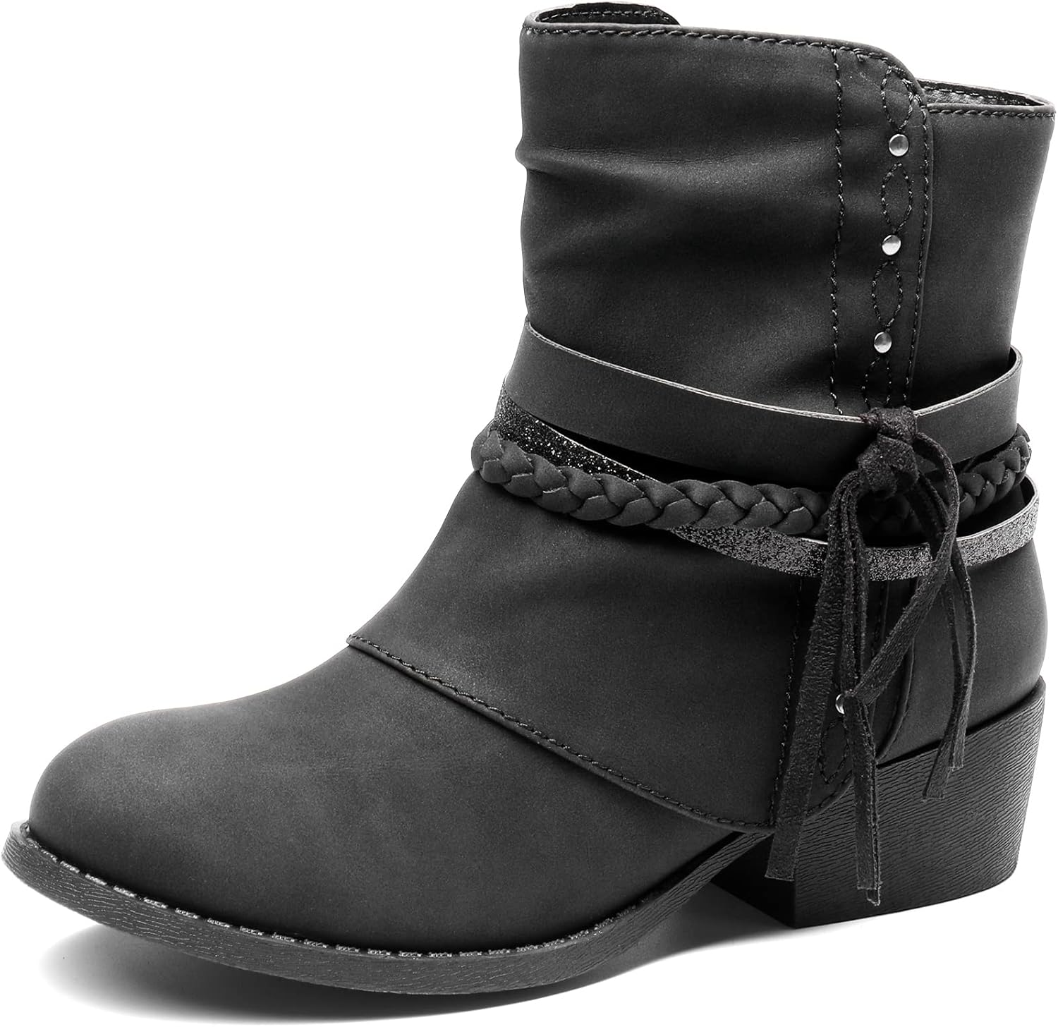 Ботинки DREAM PAIRS для девочек с боковой молнией, низкий каблук, для маленьких и больших детей, Black
Ботинки DREAM PAIRS для девочек с боковой молнией, низкий каблук, для маленьких и больших детей, Black