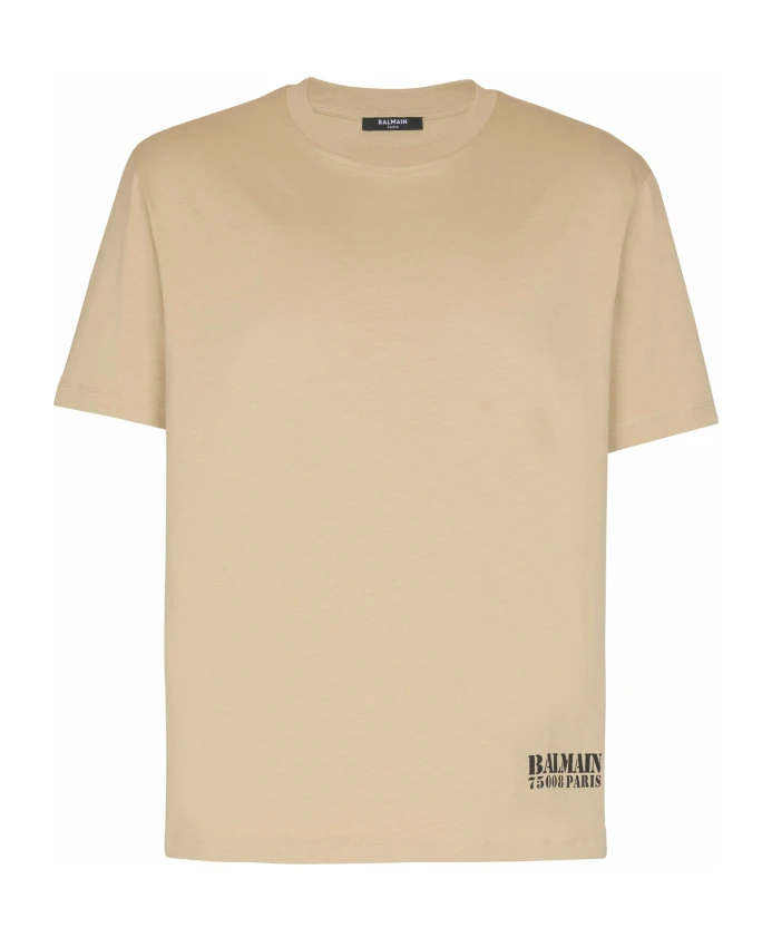 Футболка с небольшим штампом Balmain, бежевый
Футболка с небольшим штампом Balmain, бежевый