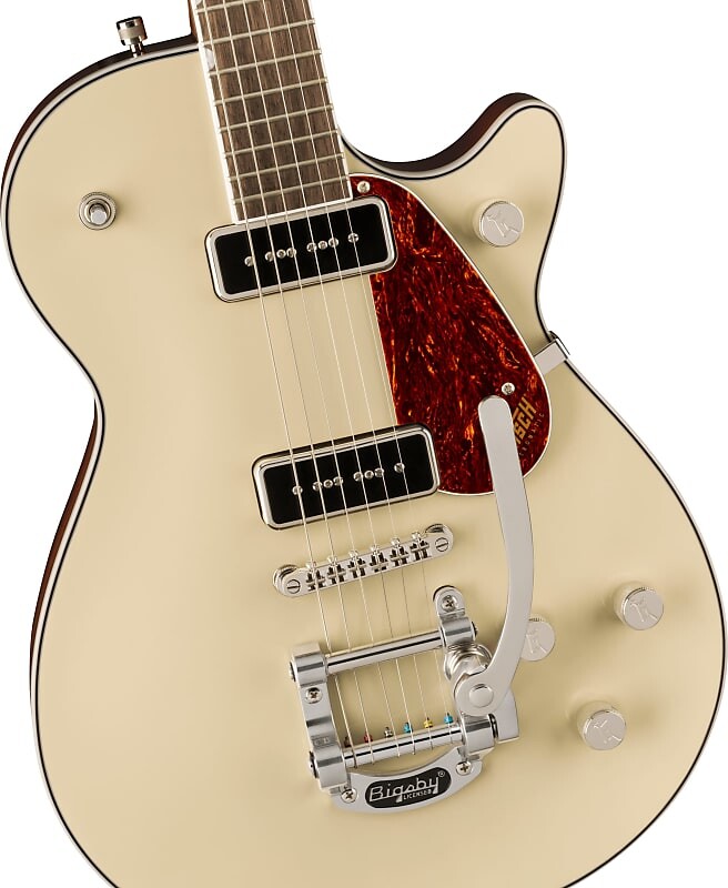 Электрогитара Gretsch G5210T-P90 Electromatic Jet Two 90 Single-Cut with Bigsby, Laurel Fingerboard, Vintage White
Электрогитара Gretsch G5210T-P90 Electromatic Jet Two 90 Single-Cut with Bigsby, Laurel Fingerboard, Vintage White