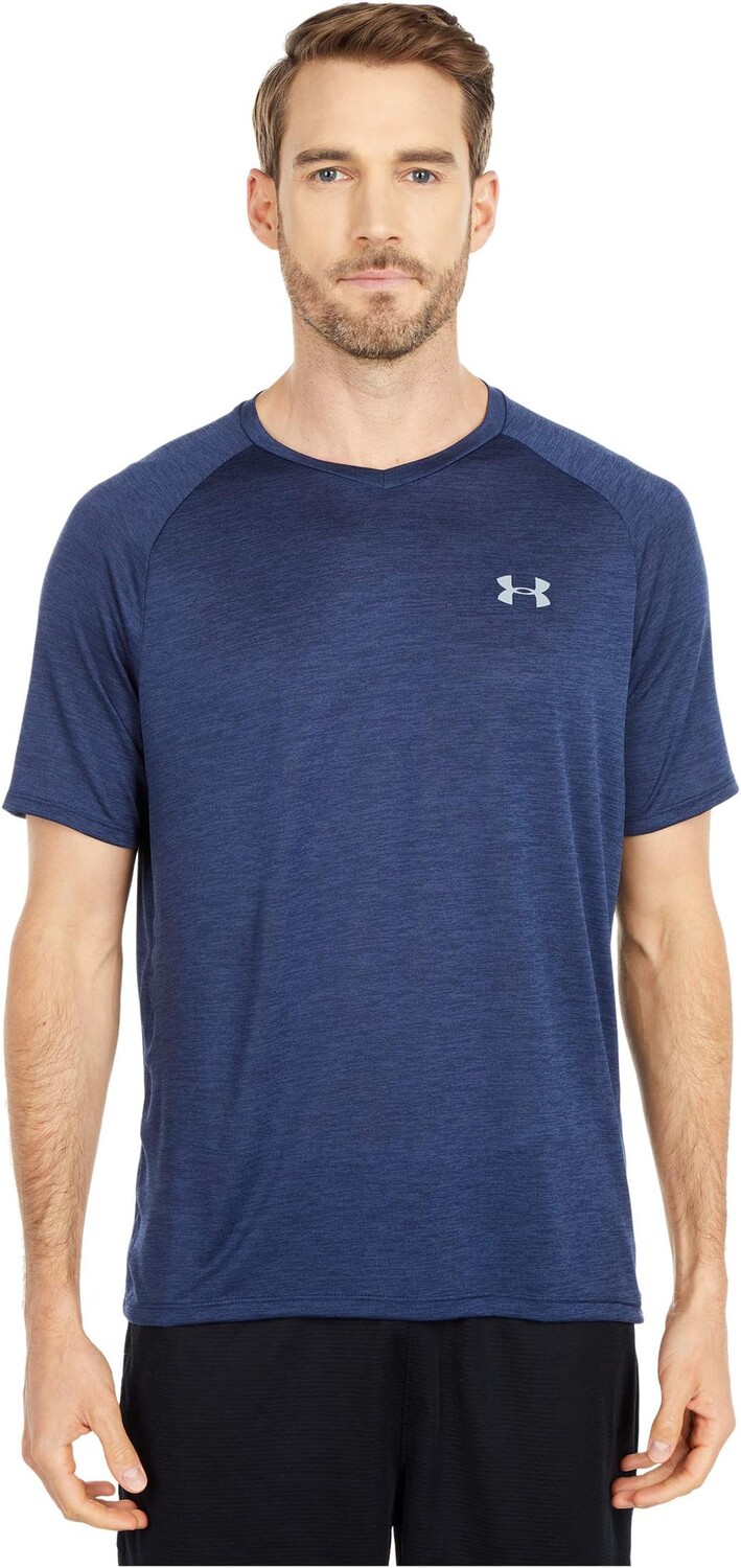UA Tech с V-образным вырезом Under Armour, цвет Academy/Steel
UA Tech с V-образным вырезом Under Armour, цвет Academy/Steel