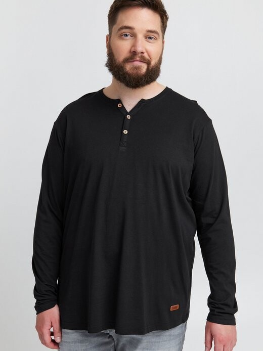 Рубашка с длинным рукавом сдвольно Solid, черный
Рубашка с длинным рукавом сдвольно Solid, черный