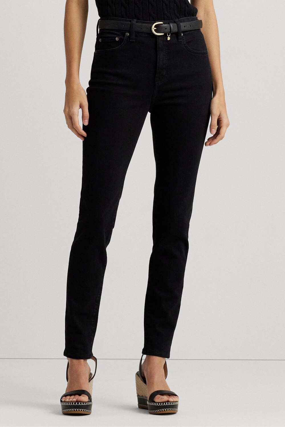 Джинсы длиной до щиколотки с высокой талией Lauren Ralph Lauren, черный
Джинсы длиной до щиколотки с высокой талией Lauren Ralph Lauren, черный