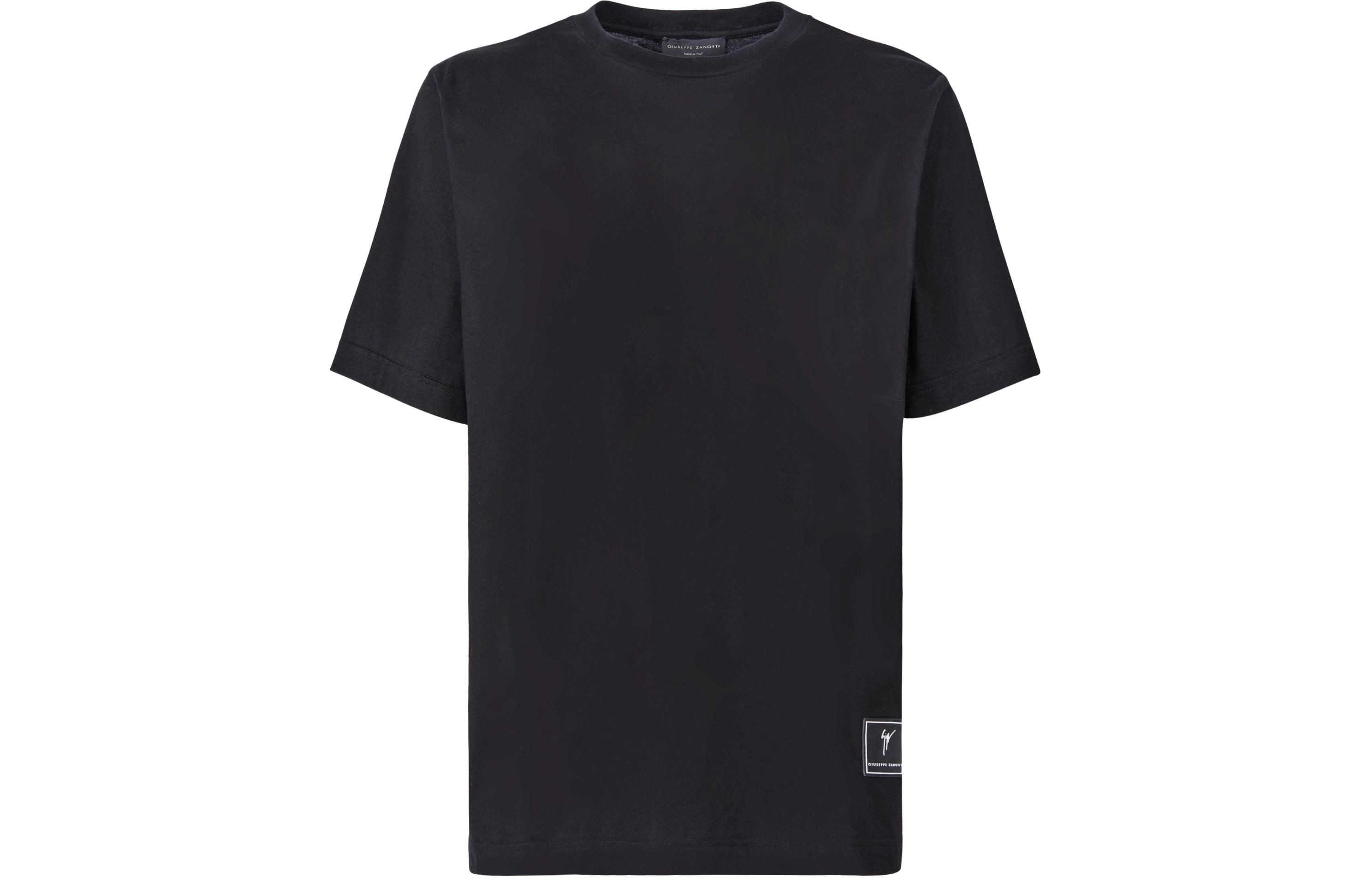 Футболка хлопковая с нашивкой-логотипом Giuseppe Zanotti, черная
Футболка хлопковая с нашивкой-логотипом Giuseppe Zanotti, черная