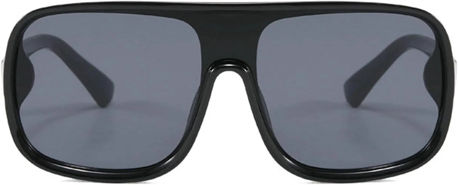 Солнцезащитные очки Willochra Fashion One Piece для женщин и мужчин, ретро-очки большого размера квадратной формы, модные модели, защита от ультрафиолета UV400, C1
Солнцезащитные очки Willochra Fashion One Piece для женщин и мужчин, ретро-очки большого размера квадратной формы, модные модели, защита от ультрафиолета UV400, C1