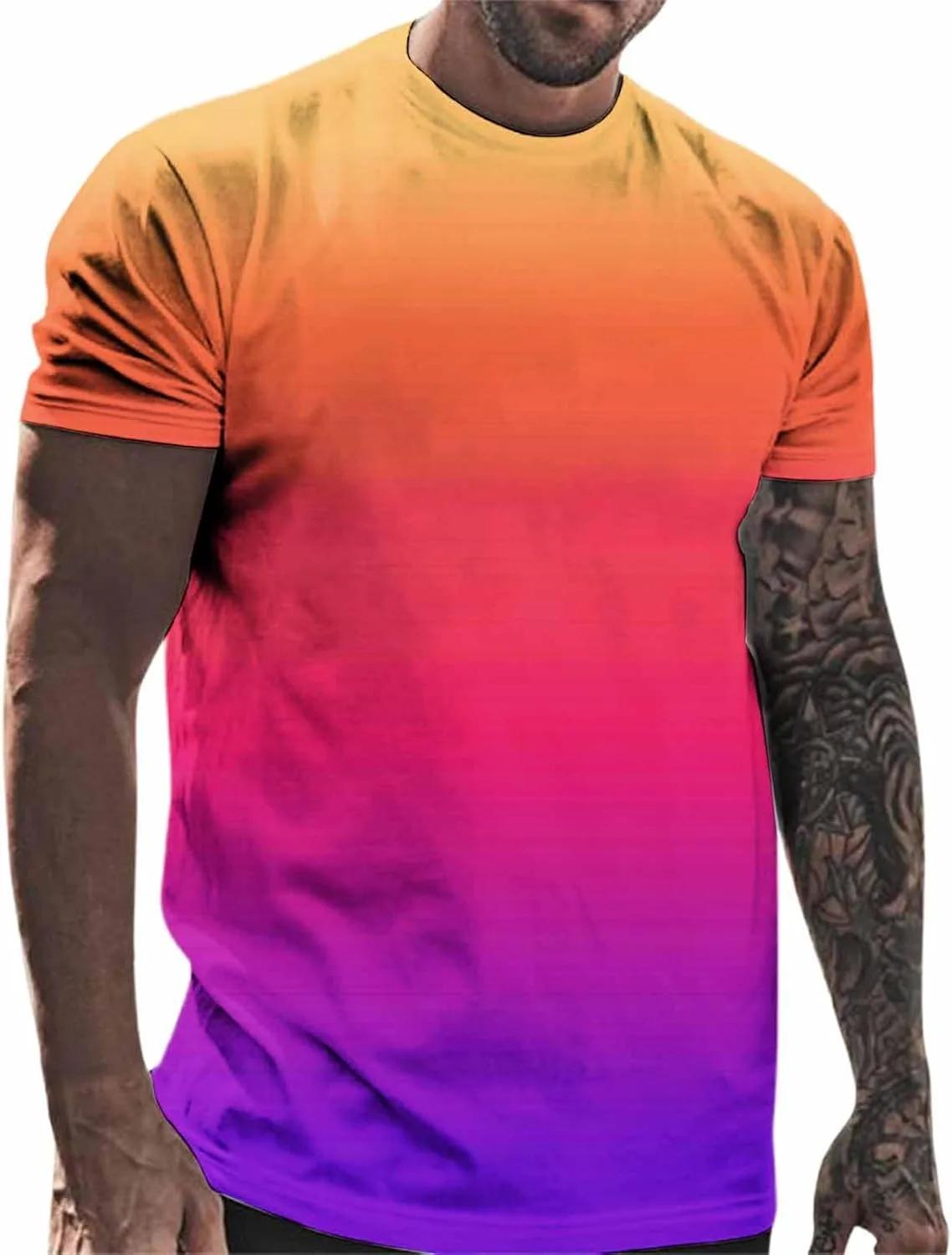 Мужская футболка Muscle Slim Fit с градиентом
Мужская футболка Muscle Slim Fit с градиентом