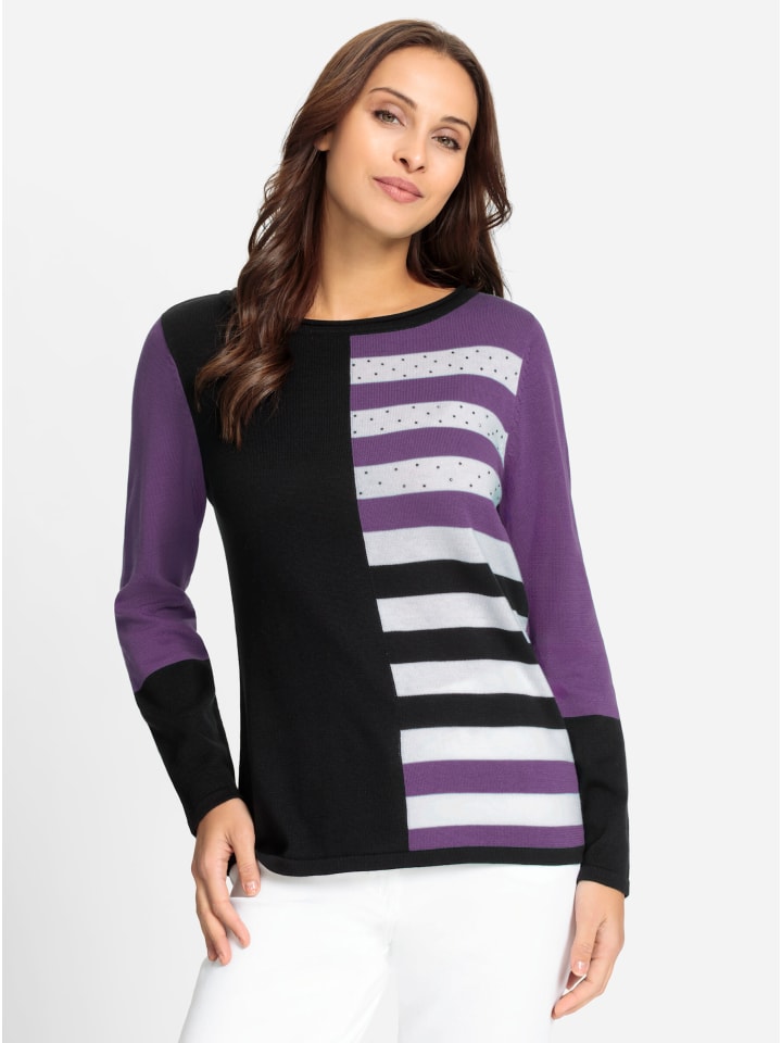 Свитер с фиолетово-черным узором WITT WEIDEN
Свитер с фиолетово-черным узором WITT WEIDEN