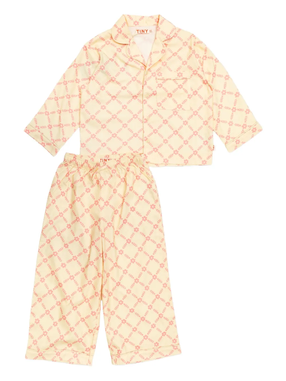 Пижама с цветочным принтом Tiny Cottons, желтый
Пижама с цветочным принтом Tiny Cottons, желтый