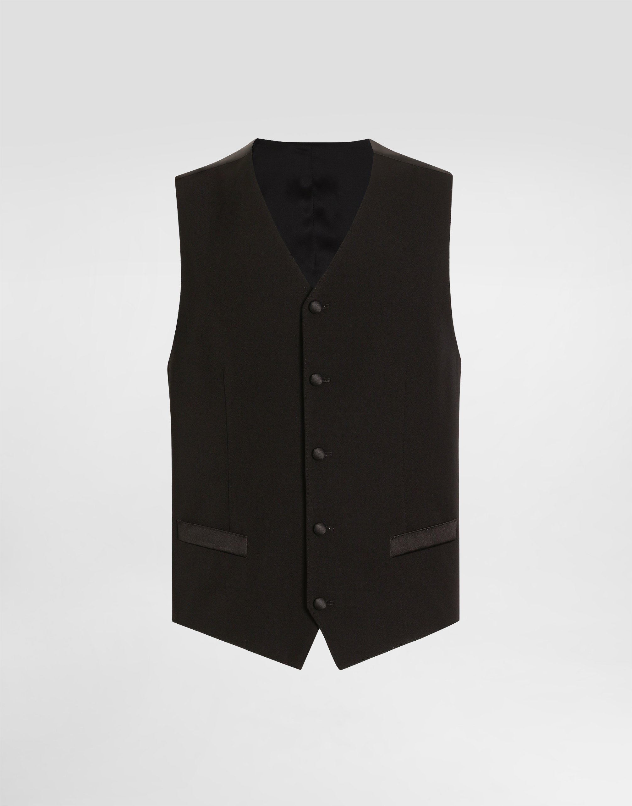 Жилет из шерсти и шелка Dolce & Gabbana, черный
Жилет из шерсти и шелка Dolce & Gabbana, черный