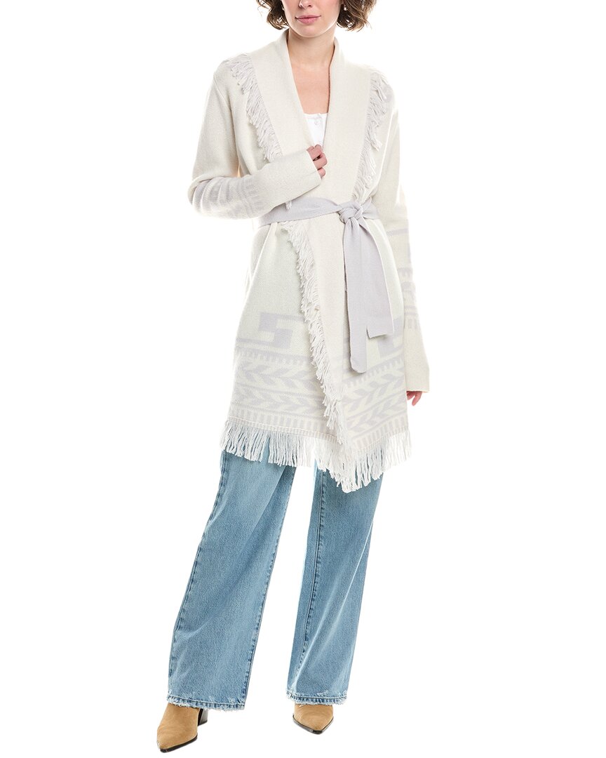 Раффи Интарсия с бахромой кардиган из шерсти и кашемира Raffi, белый
Раффи Интарсия с бахромой кардиган из шерсти и кашемира Raffi, белый