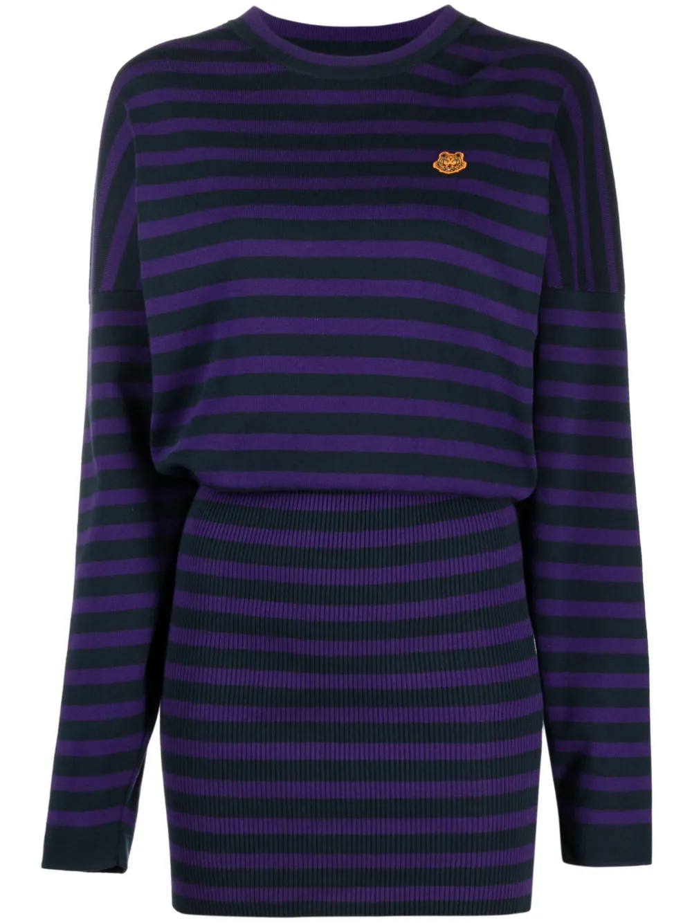 Трикотажное платье мини в полоску KENZO, фиолетовый
Трикотажное платье мини в полоску KENZO, фиолетовый