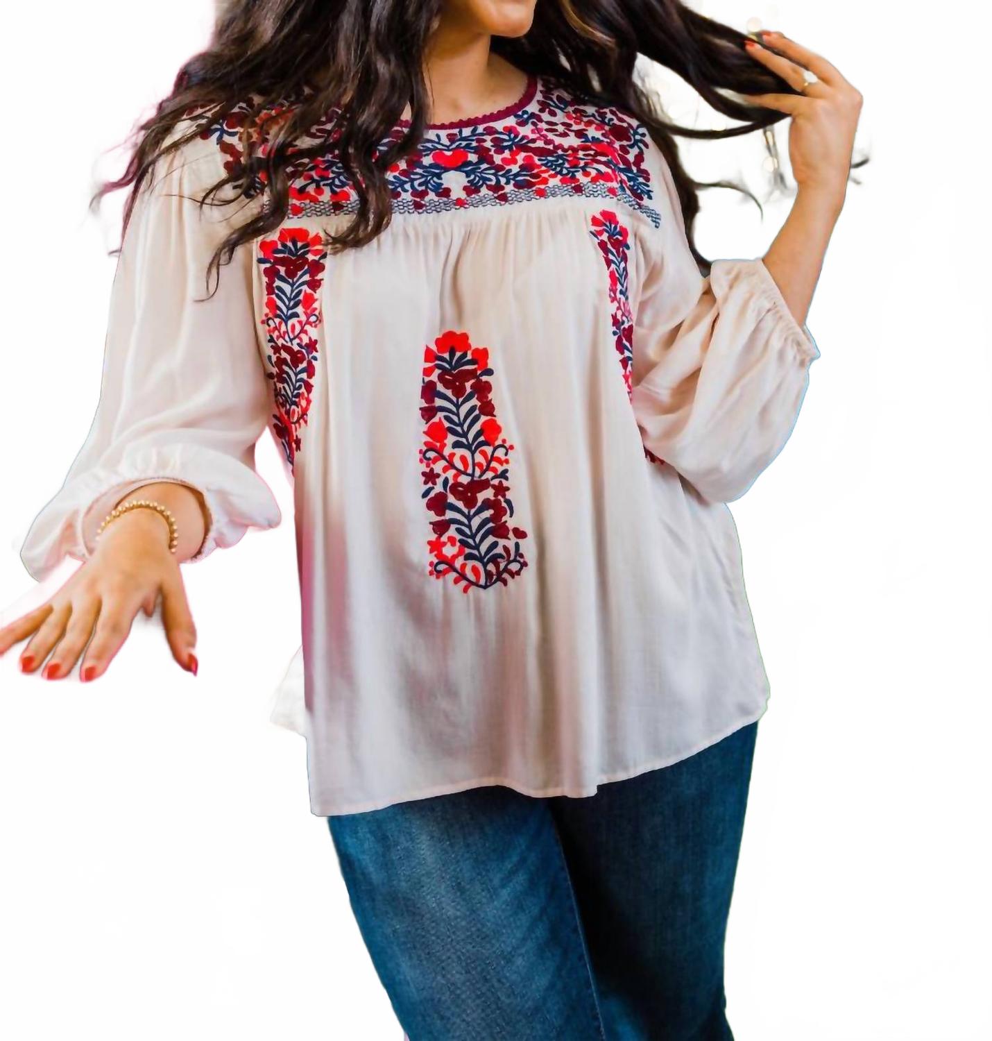 Вышитый топ с рукавами 3/4 в кремовом цвете Layerz Clothing, кремовый
Вышитый топ с рукавами 3/4 в кремовом цвете Layerz Clothing, кремовый