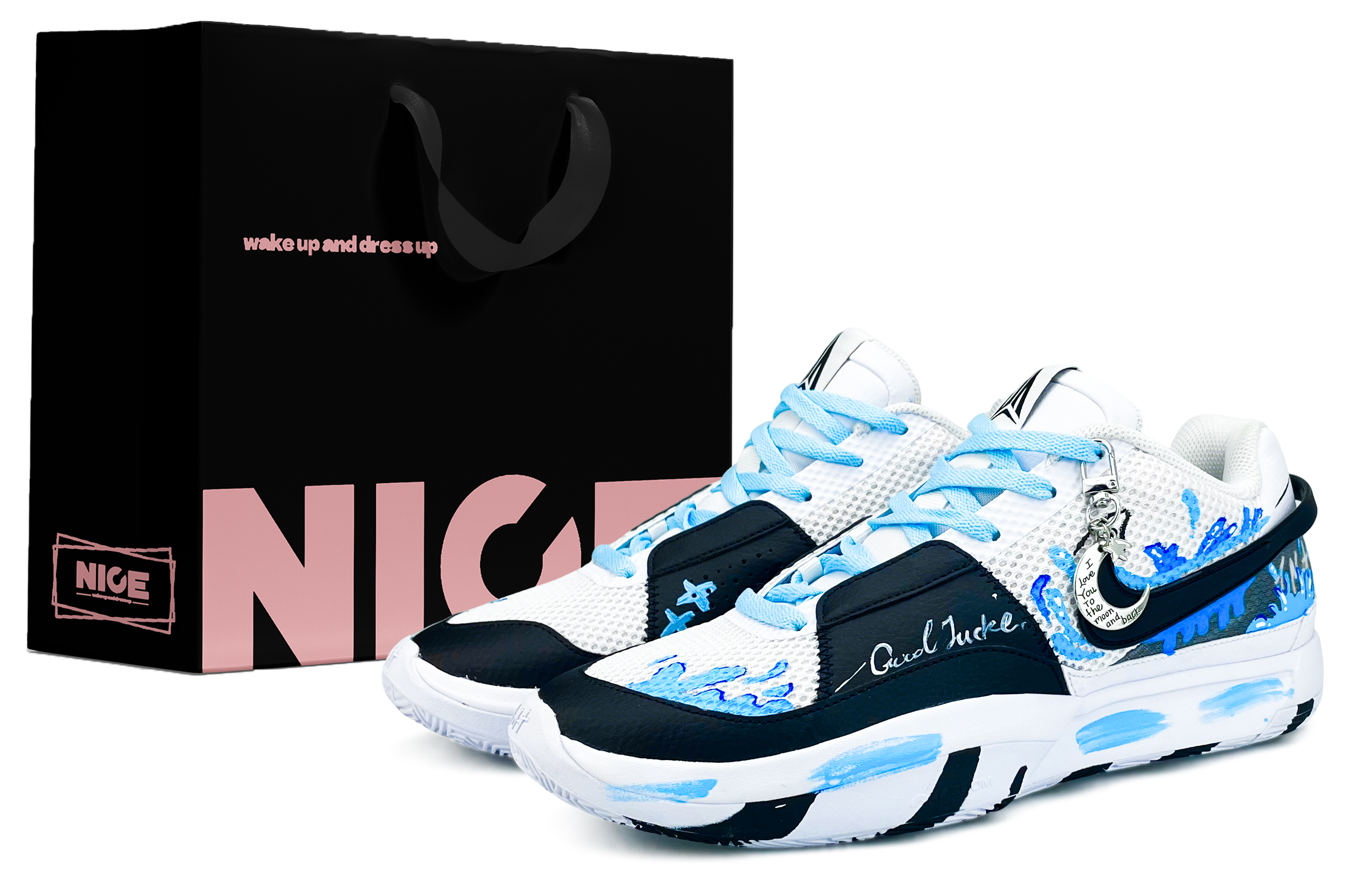 Nike Баскетбольные кроссовки Ja 1 Ja Morant 1 с амортизацией, износостойкими и низкими подошвами, мужские, сине-белые
Nike Баскетбольные кроссовки Ja 1 Ja Morant 1 с амортизацией, износостойкими и низкими подошвами, мужские, сине-белые