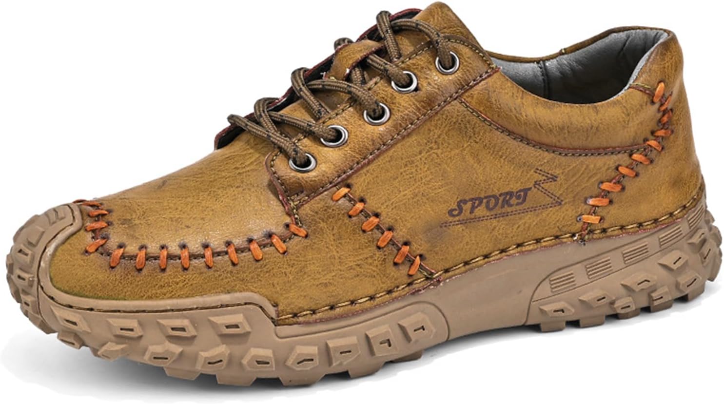 Мужские кожаные лоферы с ручной прошивкой, шнуровкой, повседневные оксфорды, без застежки, с нескользящей мягкой подошвой, удобные для прогулок на улице Crepuscute, коричневый
Мужские кожаные лоферы с ручной прошивкой, шнуровкой, повседневные оксфорды, без застежки, с нескользящей мягкой подошвой, удобные для прогулок на улице Crepuscute, коричневый