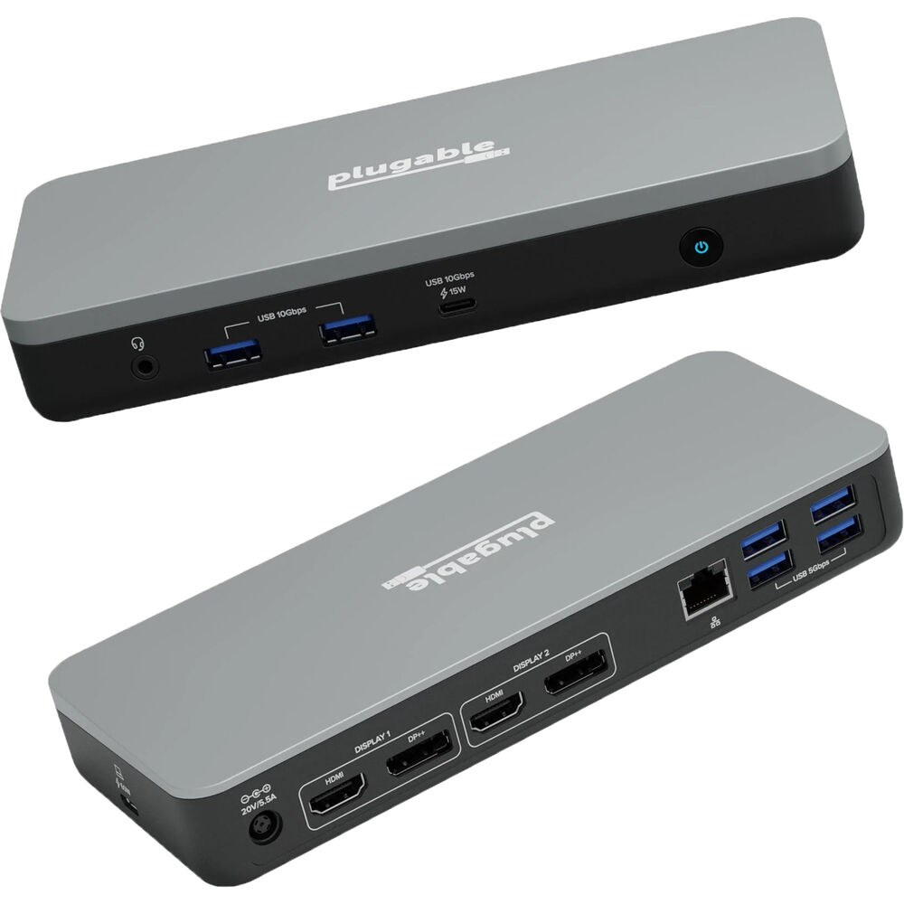 Док-станция Plugable USB-C 3.2 Gen 2 Multi-Adapter Hub with Dual UD-MSTHDC
Док-станция Plugable USB-C 3.2 Gen 2 Multi-Adapter Hub with Dual UD-MSTHDC