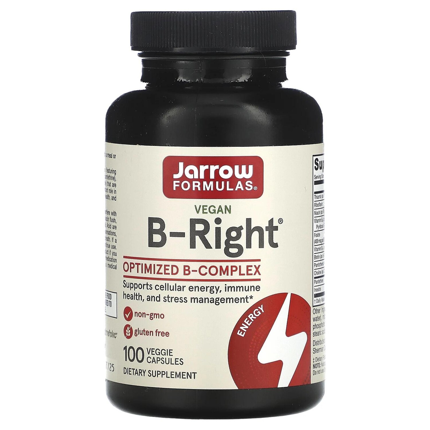 Jarrow Formulas B-Right 100 вегетарианских капсул
Jarrow Formulas B-Right 100 вегетарианских капсул