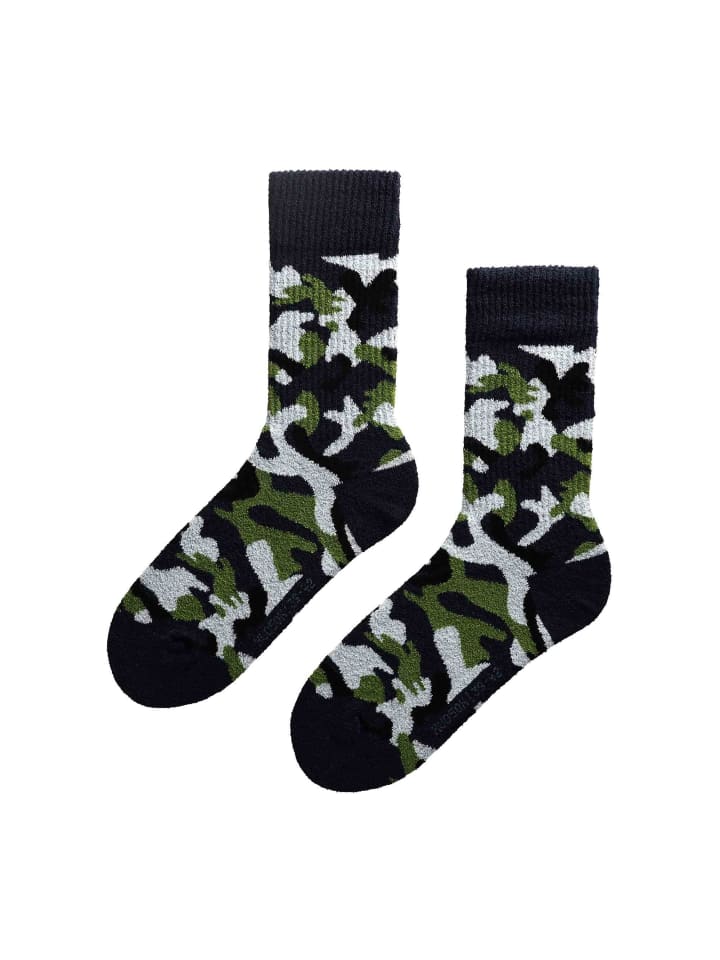 Носки с камуфляжным рисунком темно-синего цвета Hudson
Носки с камуфляжным рисунком темно-синего цвета Hudson