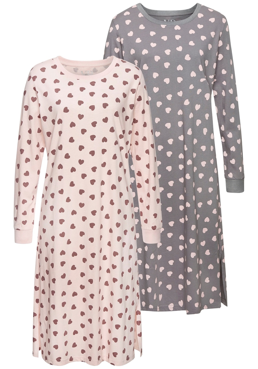 Ночная рубашка VIVANCE, серо-коричневый/розовый
Ночная рубашка VIVANCE, серо-коричневый/розовый