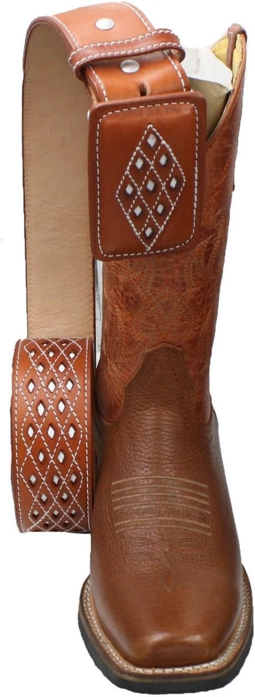 Мужские ковбойские сапоги с квадратным носком из натуральной кожи коровы с ремнем Dona Michi, Cognac
Мужские ковбойские сапоги с квадратным носком из натуральной кожи коровы с ремнем Dona Michi, Cognac