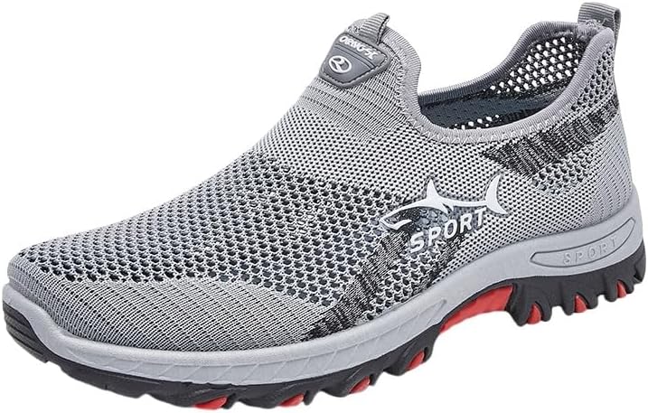 Мужские дышащие кроссовки из сетки, Спортивные слипоны для весны/лета, Легкий повседневный спортивный стиль с резиновой подошвой и круглым носком Clolinde, серый
Мужские дышащие кроссовки из сетки, Спортивные слипоны для весны/лета, Легкий повседневный спортивный стиль с резиновой подошвой и круглым носком Clolinde, серый