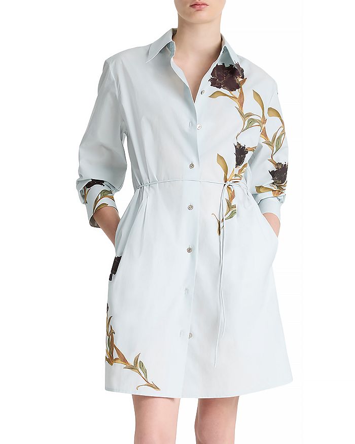 Платье-рубашка Placed Iris из хлопка Vince, синий
Платье-рубашка Placed Iris из хлопка Vince, синий